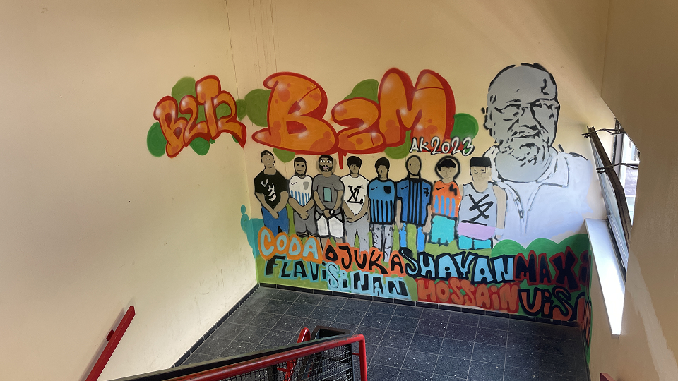 Graffiti-Projekt der BzB-Abschlussklassen